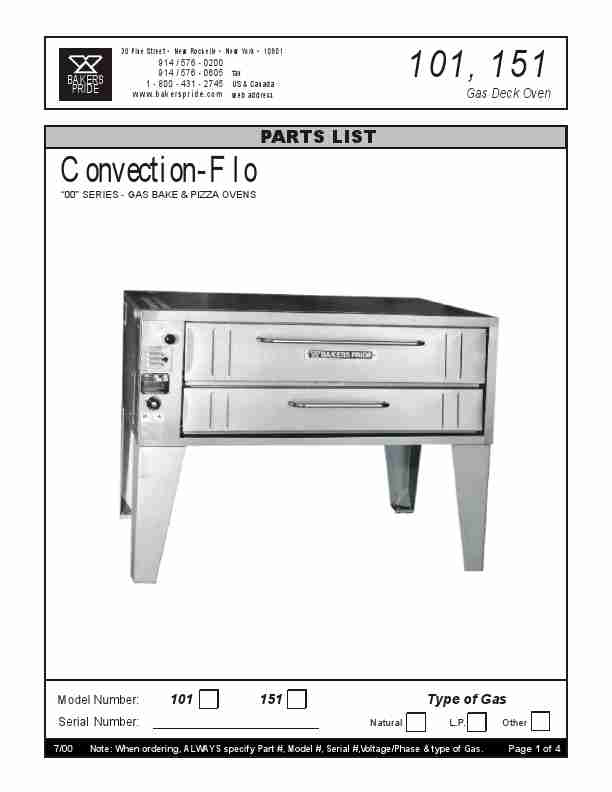 Bakers Pride Oven Convection Oven 101-page_pdf